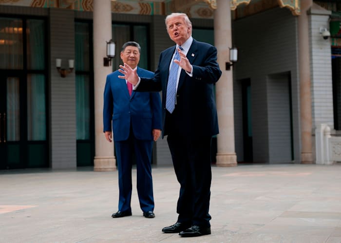 The Latest: After China visit, Trump says he’s undecided on sending weapons to Taiwan