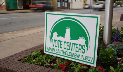 The Latest: Primary elections in Indiana and Ohio will test Trump's power and shape midterms