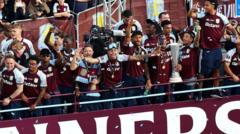 Thousands welcome home triumphant Villa as heroes