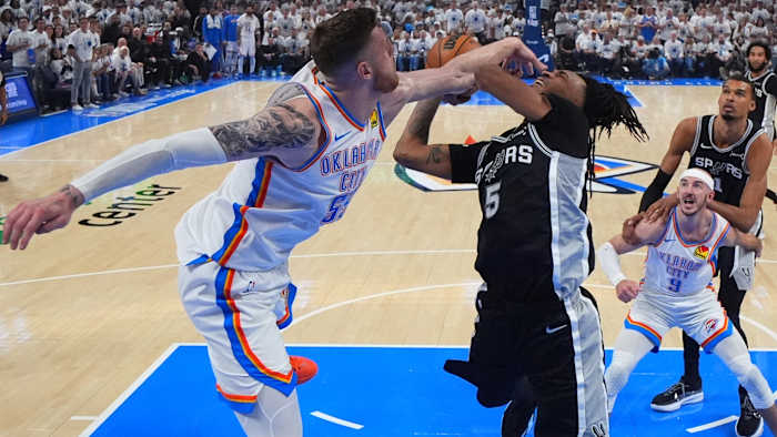 Thunder top Spurs 127-114 in Game 5, move a win away from a return to NBA Finals