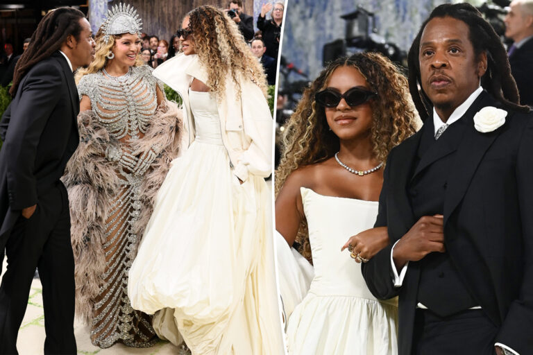 Watch Blue Ivy, 14, ignore dad Jay Z’s one repeated request on Met Gala red carpet