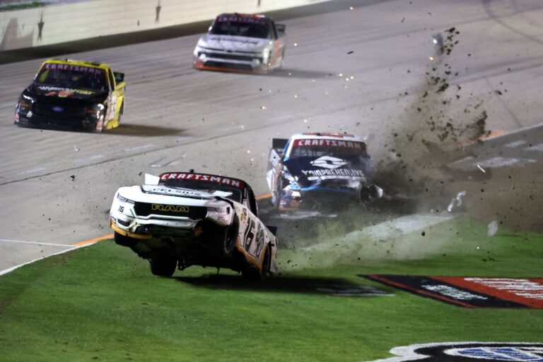 What exactly caused that shocking crash near the end of NASCAR's Texas Truck race?