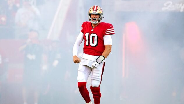 Where does 49ers Mac Jones land in top backup QB rankings based on estimated trade value?