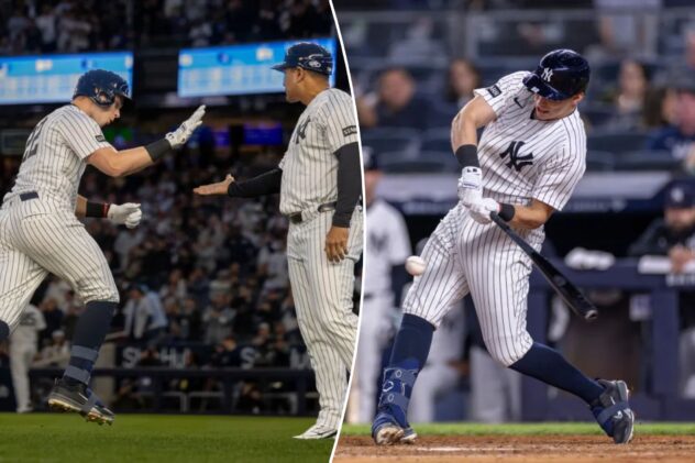‘Wrecking ball’ Ben Rice makes his case against lefties with big day at plate for Yankees