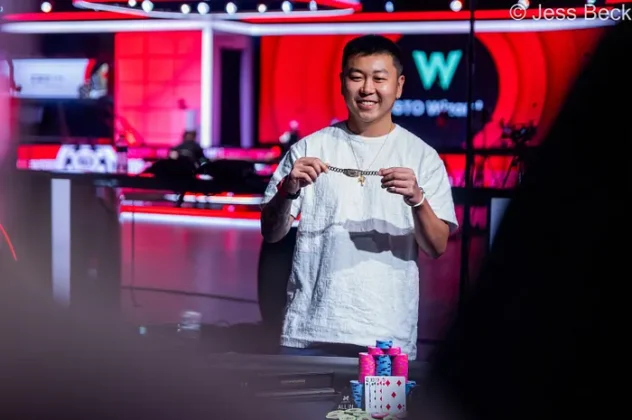 Yang Wang Denies Jesse Lonis Heads-Up in Event #5: $5,000 Pot-Limit Omaha