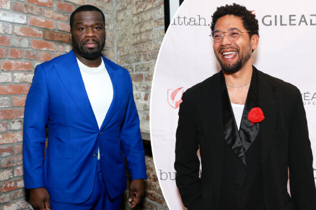 50 Cent pokes fun at Jussie Smollett’s return to the stage for Harlem Pride performance