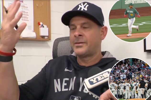 Aaron Boone quite miffed after Willson Contreras’ outburst leads to benches clearing: ‘Ridiculous’
