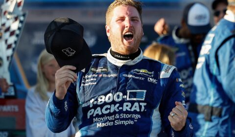 Austin Hill wins dramatic NASCAR O’Reilly San Diego race in last-lap pass