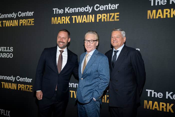 Bill Maher accepts Twain humor prize as the Kennedy Center navigates Trump-era upheaval