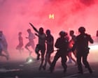 Clashes in Paris after PSG win Champions League final – video