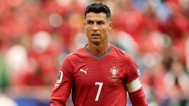 Cristiano Ronaldo shuts down reporter's Lionel Messi question in awkward moment after two-goal win