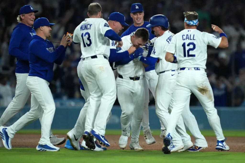Dalton Rushing helps Dodgers storm back in ninth for wild walk-off win over Orioles