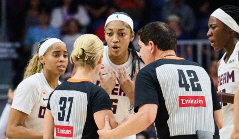Dream’s Angel Reese thrown down in heated moment with Tempo’s Isabelle Harrison