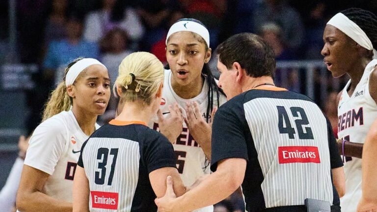 Dream's Angel Reese thrown down in heated moment with Tempo's Isabelle Harrison