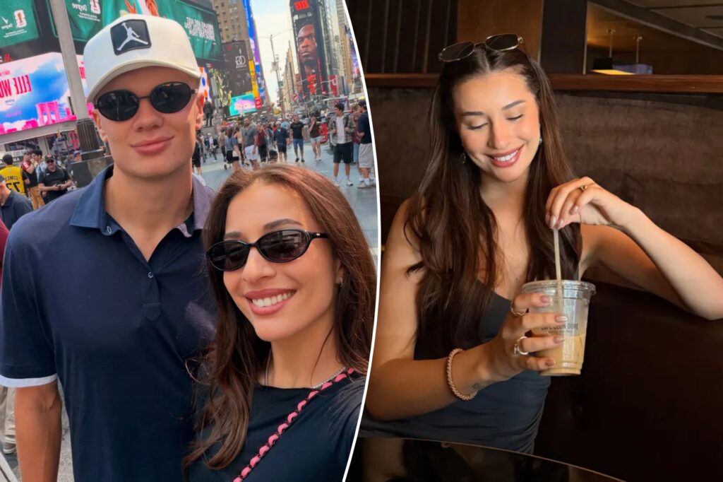 Erling Haaland’s girlfriend Isabel shows United States love before Norway World Cup game
