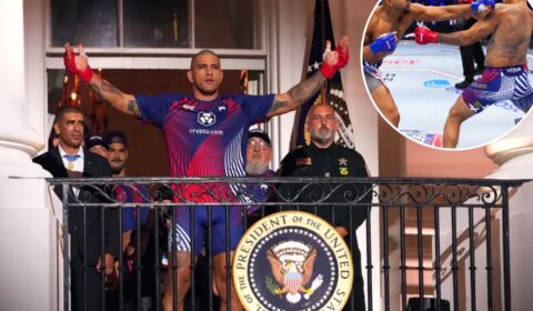 Even in defeat, Alex Pereira’s unicorn status secured on White House lawn