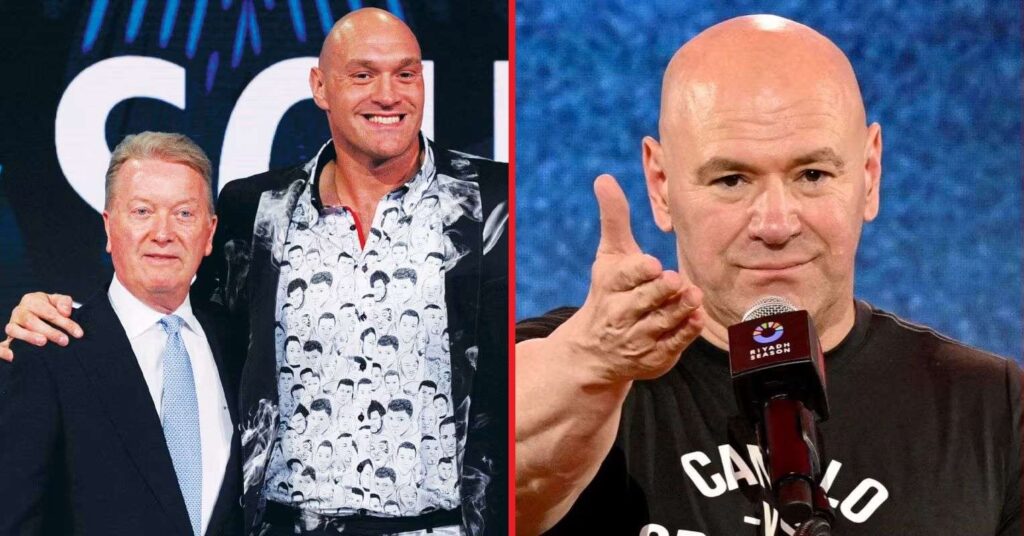 Frank Warren reacts after Tyson Fury teases 'big announcement' with Dana White