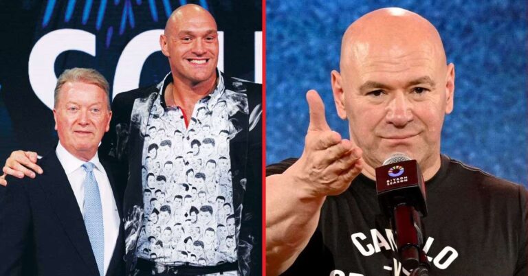 Frank Warren reacts after Tyson Fury teases 'big announcement' with Dana White