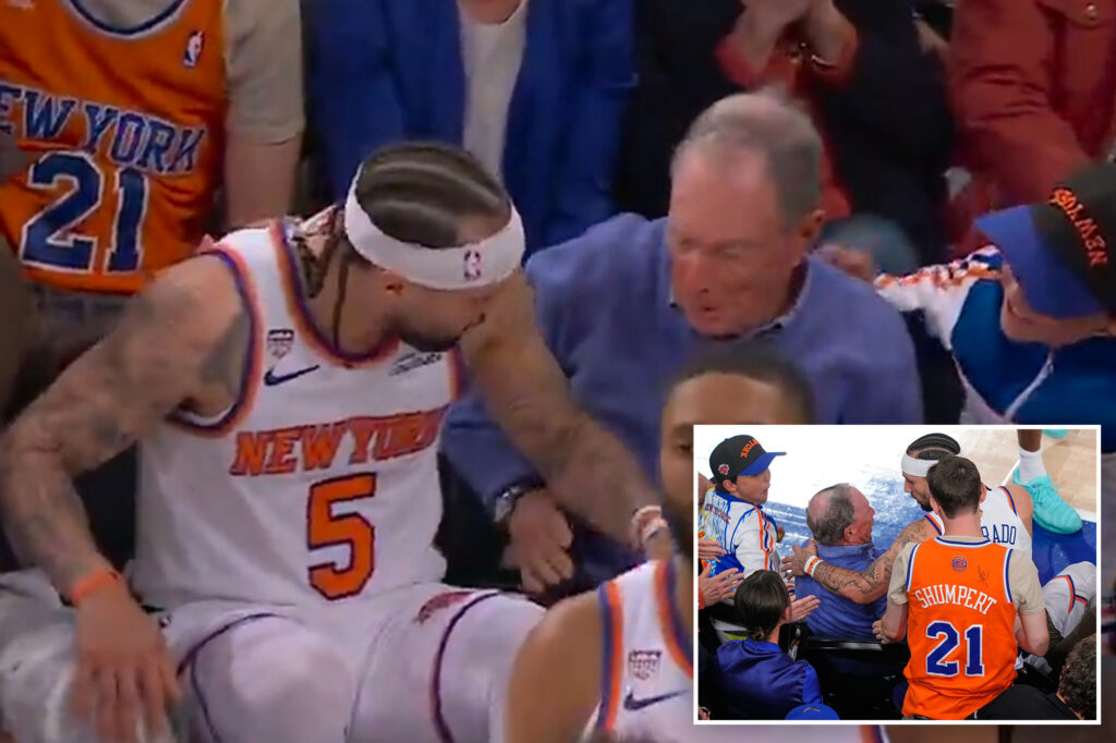 Hilarious moment ESPN’s Pat McAfee calls Michael Bloomberg ‘some very rich guy’ during NBA Finals broadcast