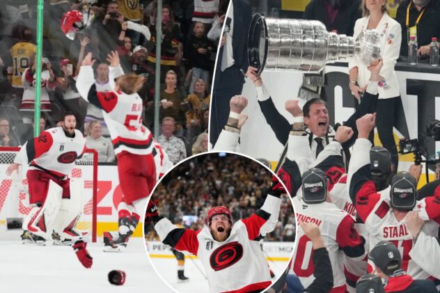 Hurricanes’ relentless defense shuts out Golden Knights to capture first Stanley Cup title in 20 years