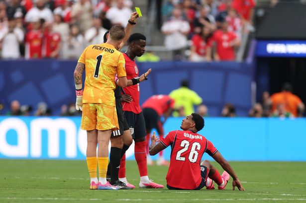 Jarell Quansah leaves England with new headache as ex-Liverpool star forced off injured
