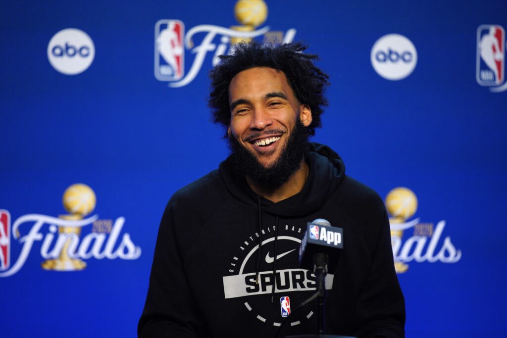Julian Champagnie reflects on his first Finals appearance in his hometown