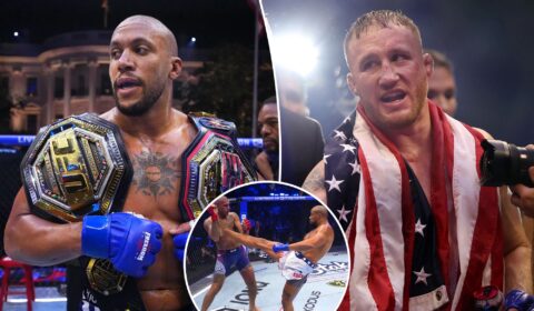 Justin Gaethje and Ciryl Gane take home belts at one-of-a-kind UFC Freedom 250