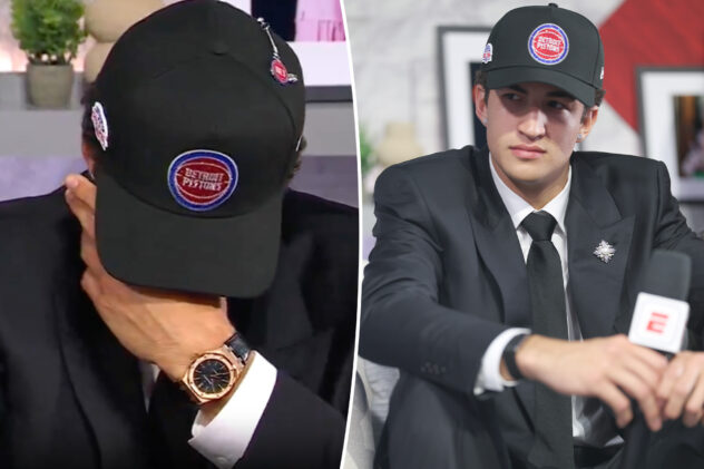 Karim Lopez’s emotional response to making NBA draft history as Mexican-born player goes viral