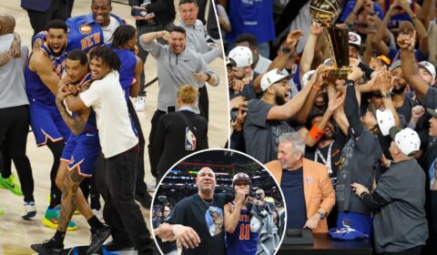 Knicks let loose in championship festivities after months of hypnotic focus and resiliency