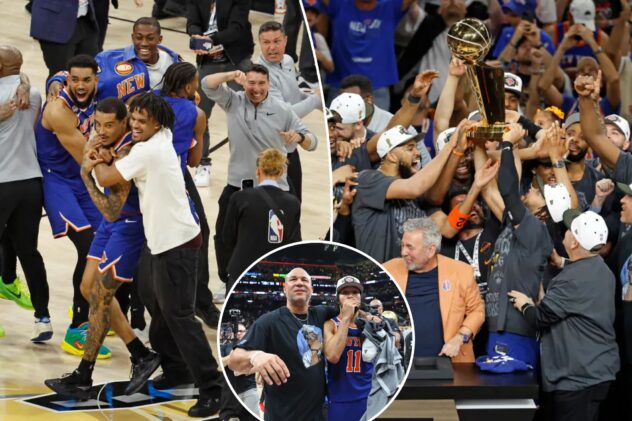 Knicks let loose in championship festivities after months of hypnotic focus and resiliency