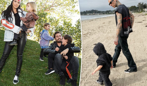 Kourtney Kardashian snubs Scott Disick in gushing Father’s Day tribute to Travis Barker