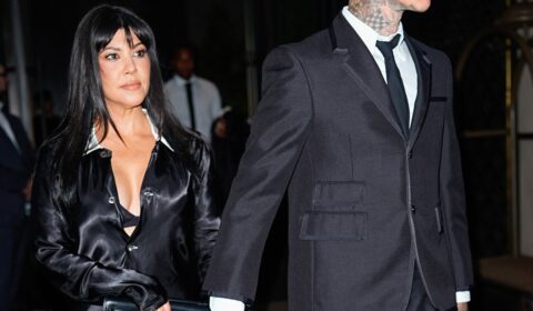 Kourtney Kardashian & Travis Barker Have Rare Red Carpet Date Night