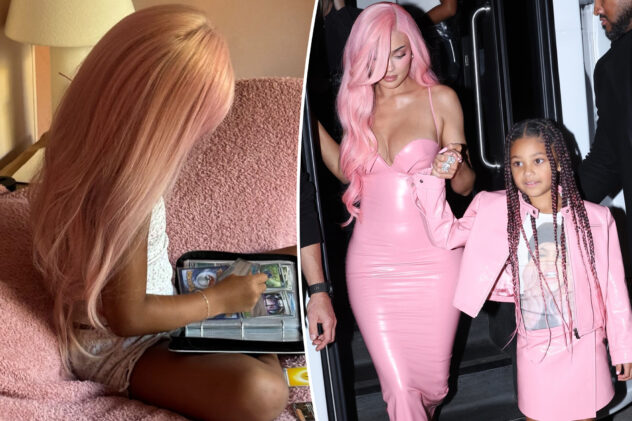 Kylie Jenner’s daughter Stormi, 8, shows off pink hair makeover: ‘Someone got into my wig closet’