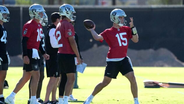 Las Vegas Raiders quarterback Fernando Mendoza isn’t afraid to admit where he currently stands on the totem pole