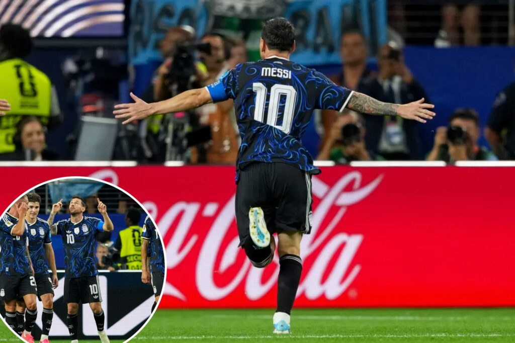 Lionel Messi makes more history with goal in seventh straight World Cup game as Argentina sweeps group