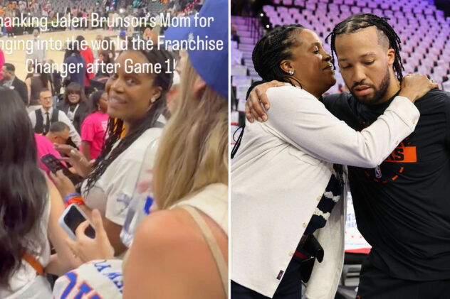 Man goes viral for thanking Jalen Brunson’s mom in stands of NBA Finals: ‘We love him’