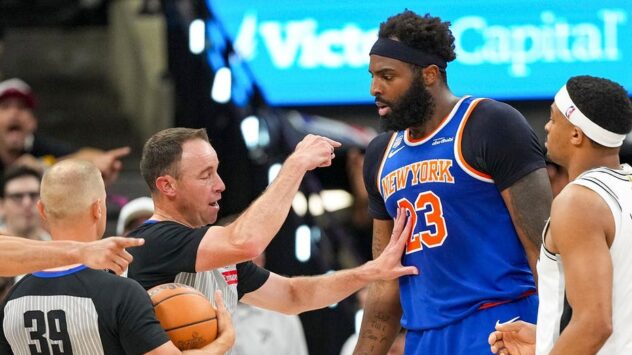 NBA rescinds Mitchell Robinson's technical foul from Game 2 of Finals after reviewing shoving match