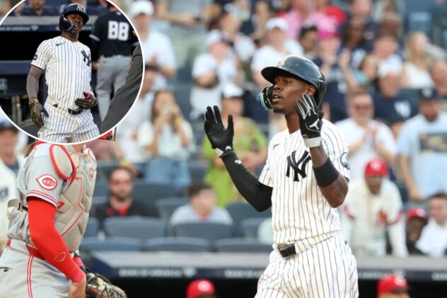 No cup, no problem— Jazz Chisholm Jr. returns one day after painful foul ball to mash homer