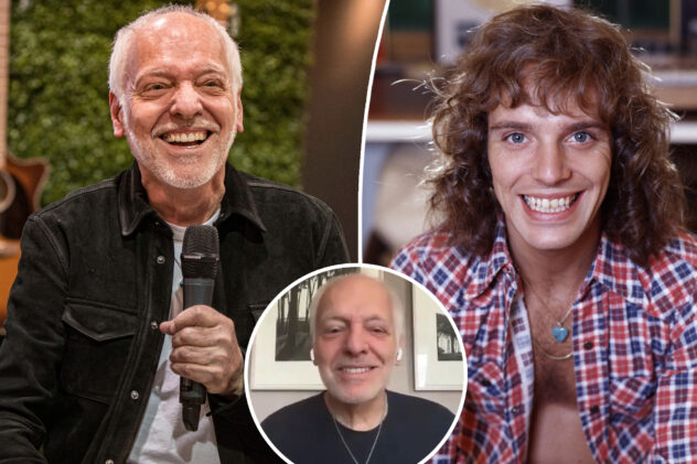 Peter Frampton jokes he ‘did everything to enhance’ his luscious hair before it disappeared