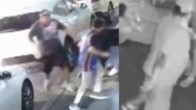 Police seek help identifying men accused in attack of father, son outside hotel downtown