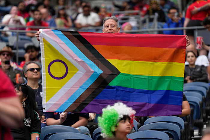Rainbow flags dot Iran and Egypt's match as Seattle celebrates Pride during the World Cup