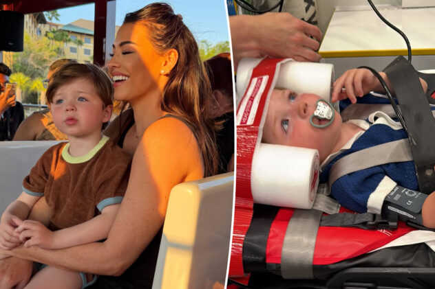 Reality TV star’s 4-year-old son airlifted to hospital after ‘freak’ bouncy castle accident