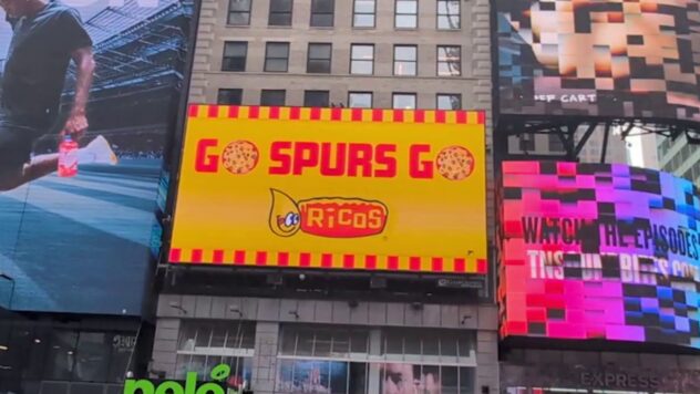 Ricos billboard shows Spurs spirit in the heart of Times Square ahead of Game 4 of NBA Finals