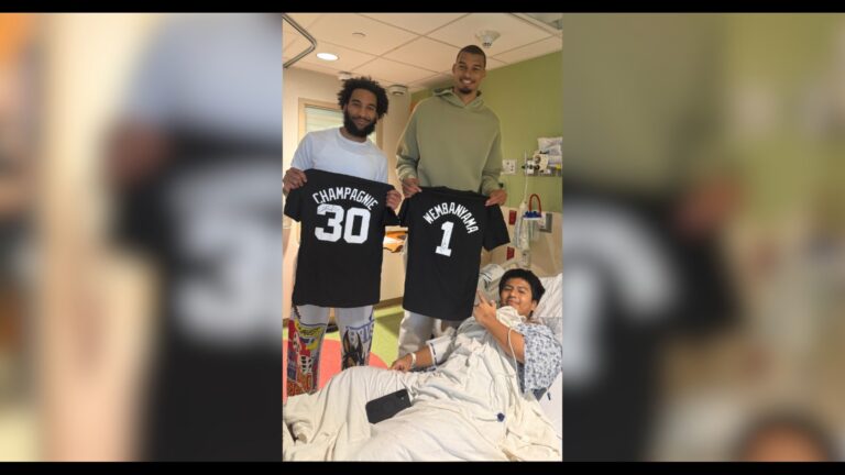 San Antonio family reflects on meeting Victor Wembanyama, Julian Champagnie at hospital