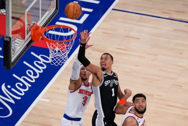 Victor Wembanyama carries Spurs to 115-111 win that cuts Knicks’ NBA Finals lead to 2-1