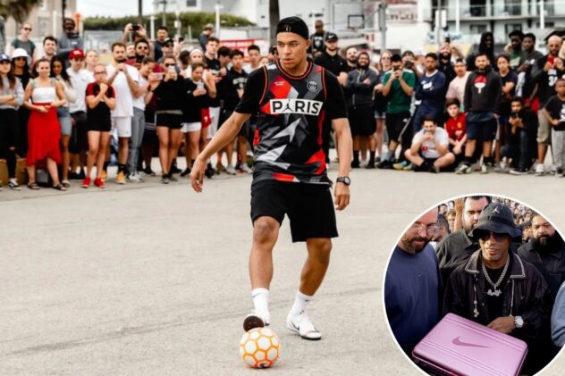 World Cup fever taking over Venice Beach with stars like Ronaldinho, Mbappe and Chicharito fueling soccer’s revolution
