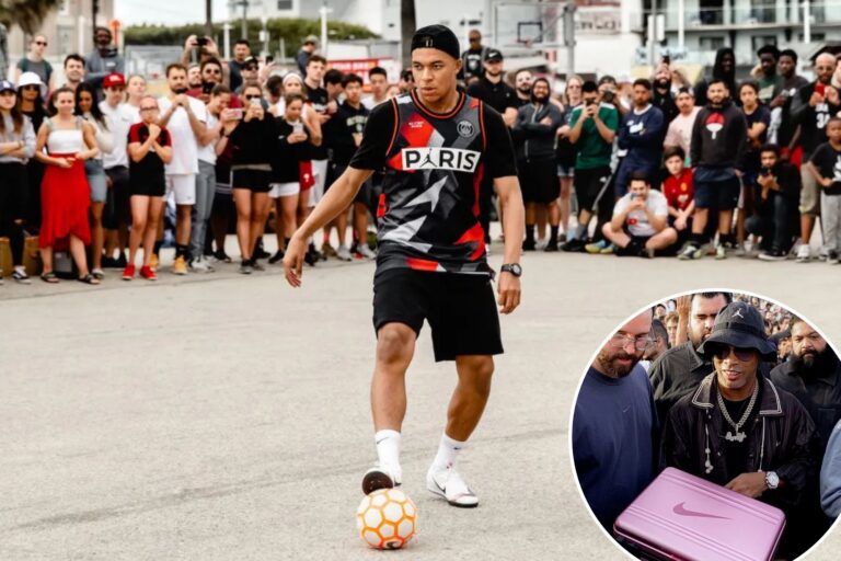 World Cup fever taking over Venice Beach with stars like Ronaldinho, Mbappe and Chicharito fueling soccer’s revolution