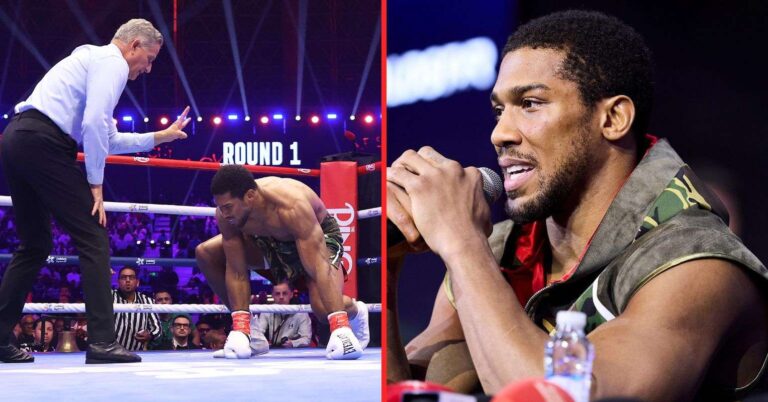 Anthony Joshua addresses punch resistance concerns after suffering two knockdowns in Prenga win