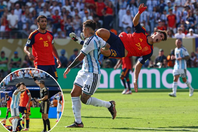 Argentina’s semifinal hero becomes World Cup final scapegoat after recklessness turns into red card