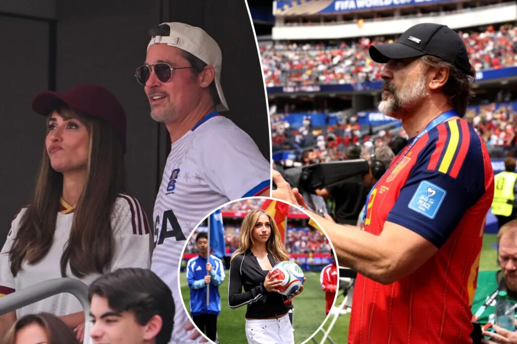 Brad Pitt, Penelope Cruz, Javier Bardem lead star-studded crowd at Spain-Belgium World Cup quarterfinal